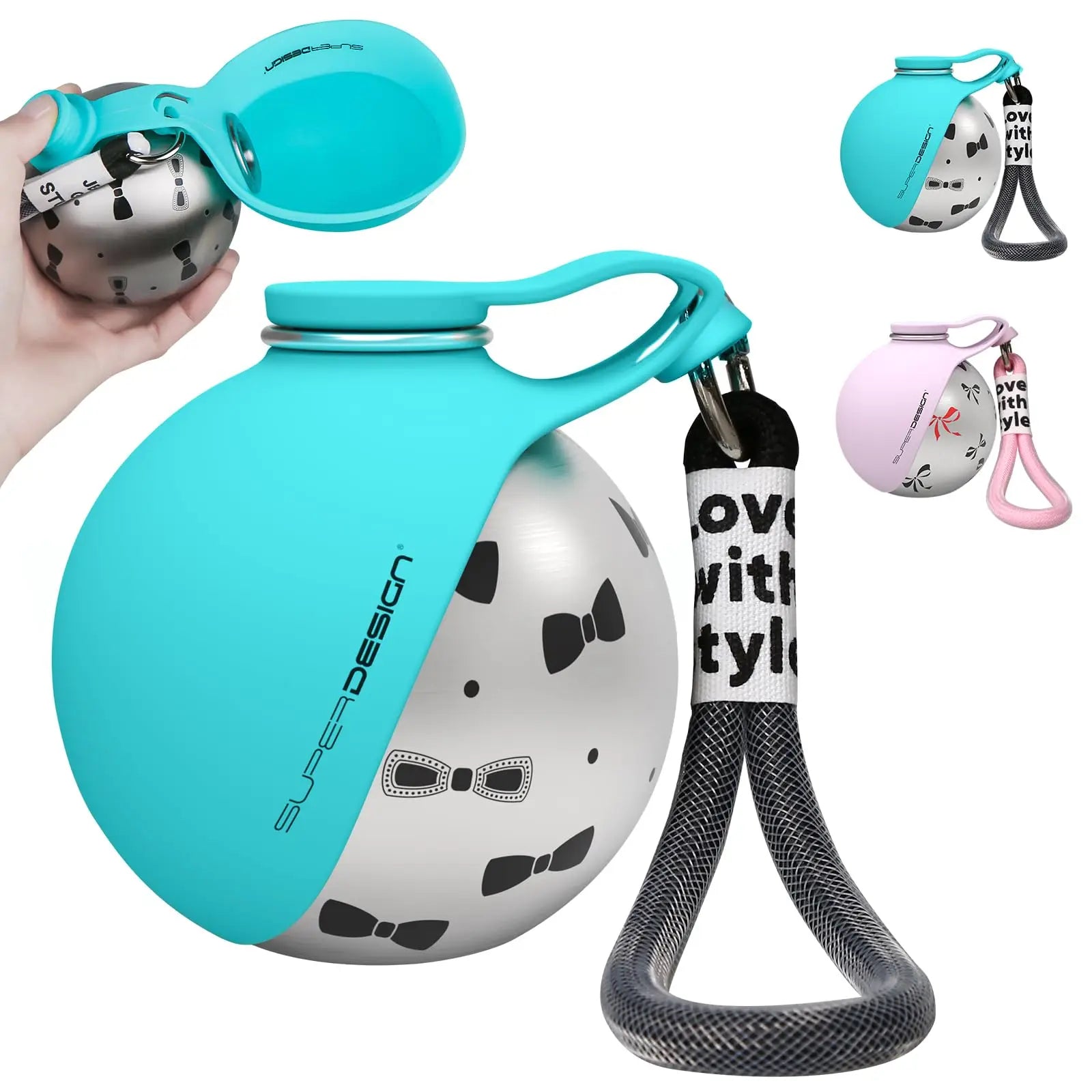 2-in-1 Portable Dog Water Bottle - Leak-Proof Travel Dispenser