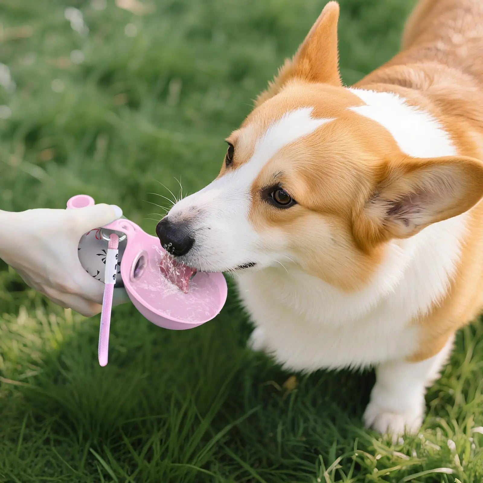 2-in-1 Portable Dog Water Bottle - Leak-Proof Travel Dispenser