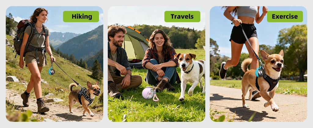 2-in-1 Portable Dog Water Bottle - Leak-Proof Travel Dispenser