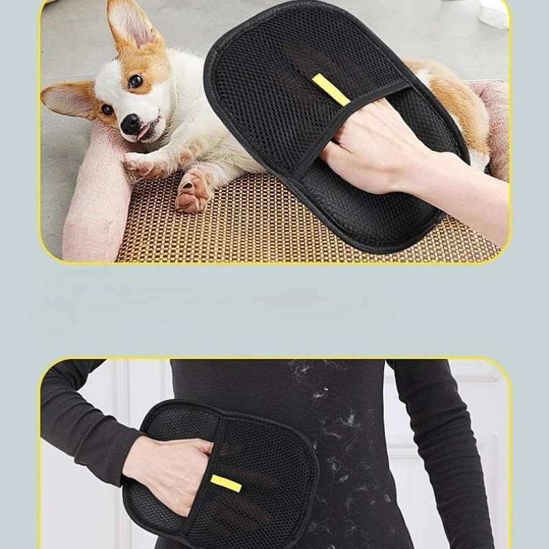 Pet Hair Remover Glove — Reusable Lint Roller for Clothes & Furniture