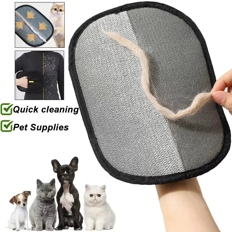 Pet Hair Remover Glove — Reusable Lint Roller for Clothes & Furniture
