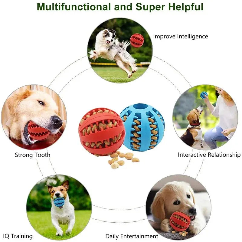Interactive Treat Ball — Nontoxic Chew Toy for Dogs & Puppies