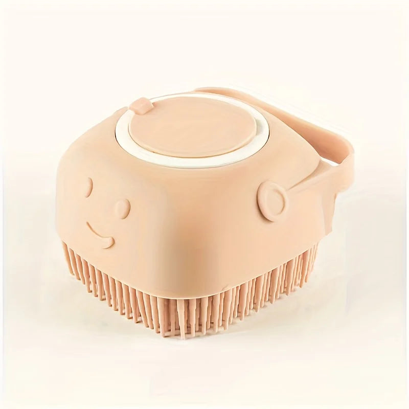 2-in-1 Pet Shower Brush — Soap Dispenser & Massage for Dogs & Cats