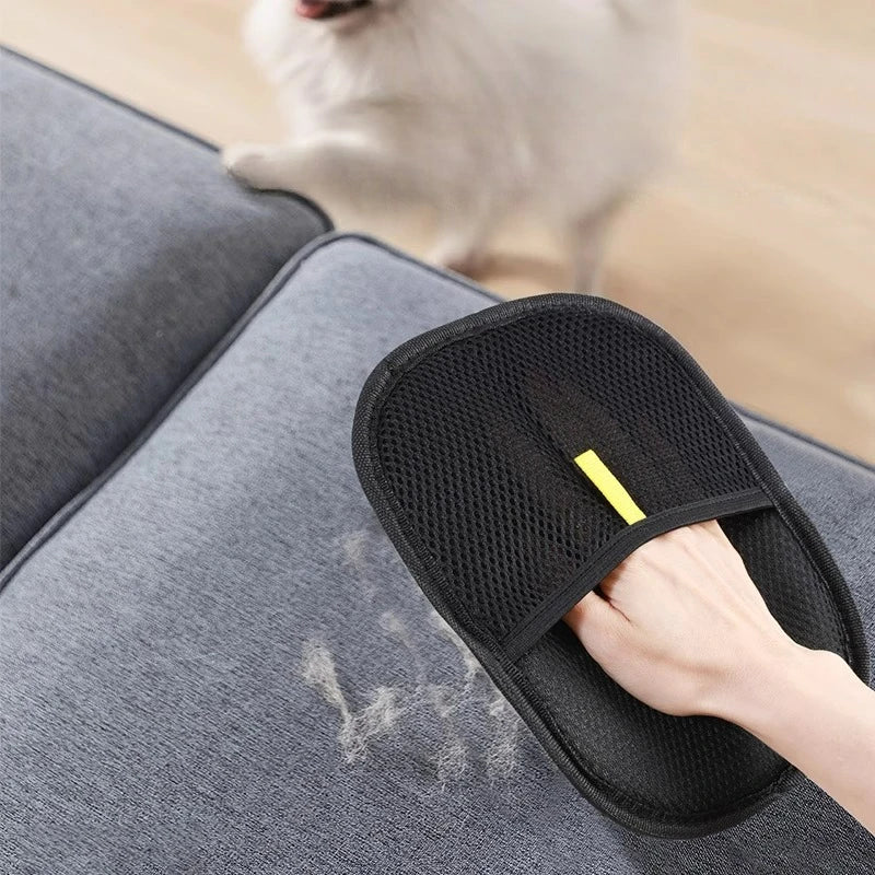 Pet Hair Remover Glove — Reusable Lint Roller for Clothes & Furniture