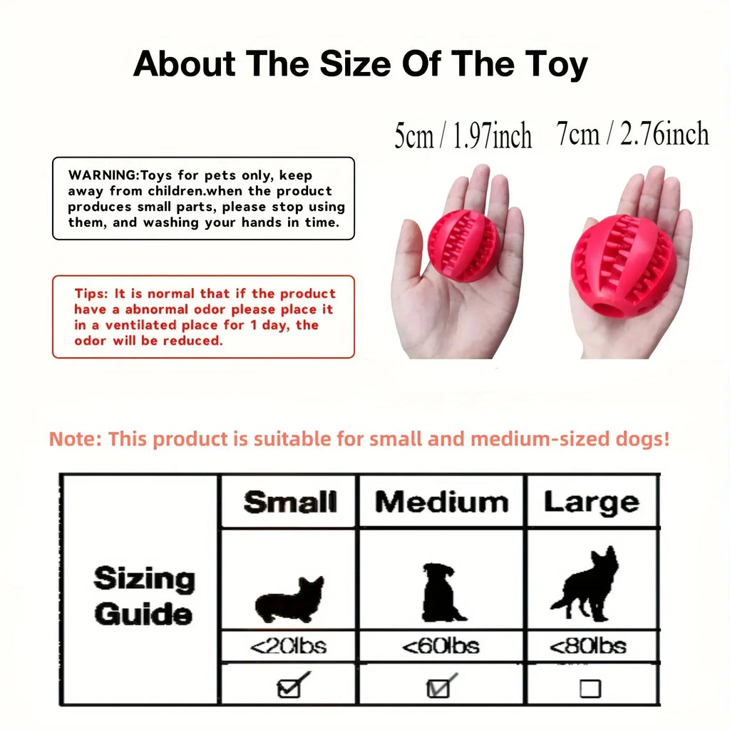 Interactive Treat Ball — Nontoxic Chew Toy for Dogs & Puppies